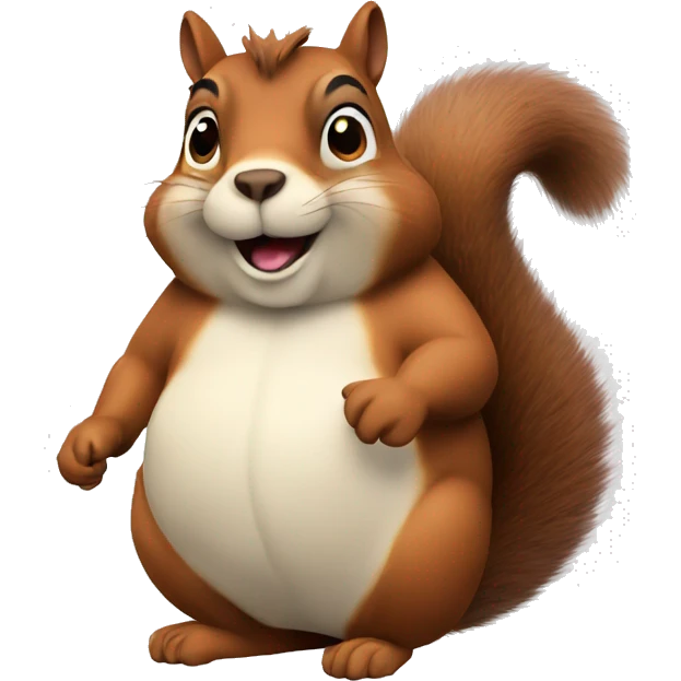 A fat squirrel emoji