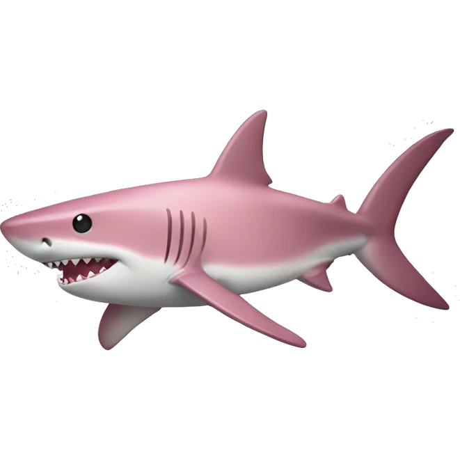 light pink shark emoji