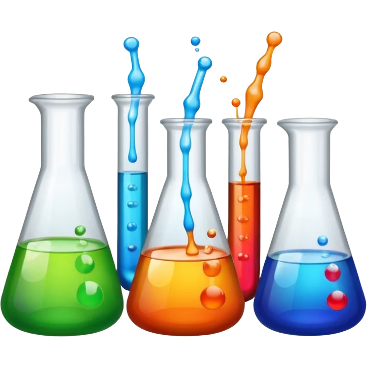 chemistry lab with beakers emoji