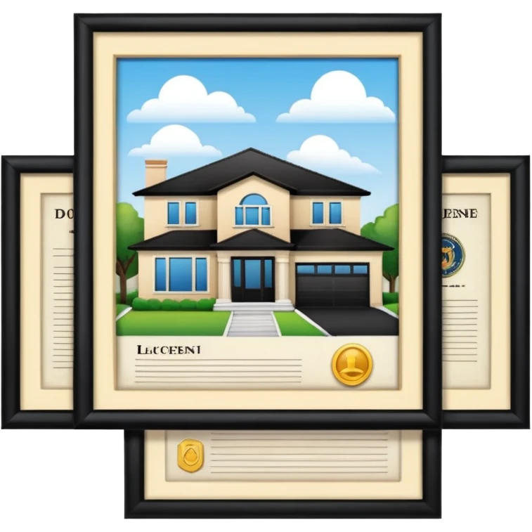documents and personal license deuda casa emoji