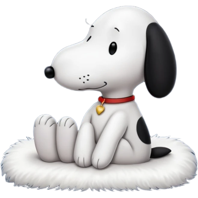 🌙🐾✨ Snoopy watching stars quietly emoji