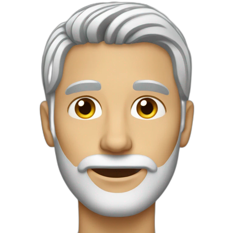 Men-grey-hair-without-beard-and-cat emoji