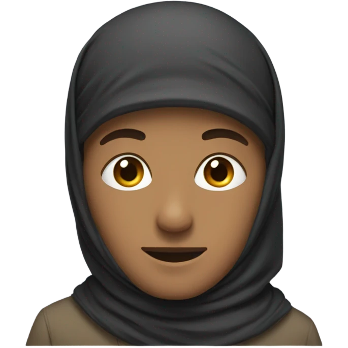 Man wearing hijab emoji