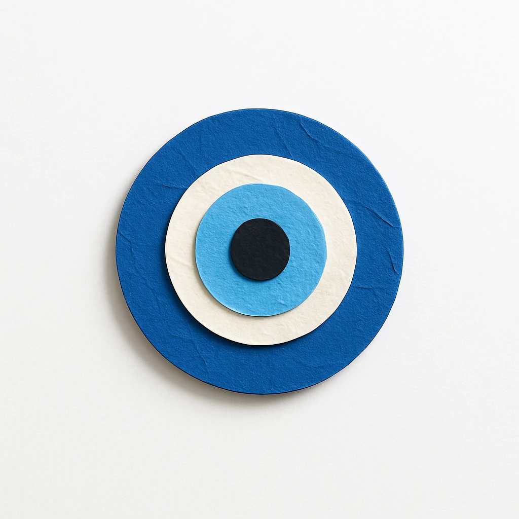 blue evil eye emoji