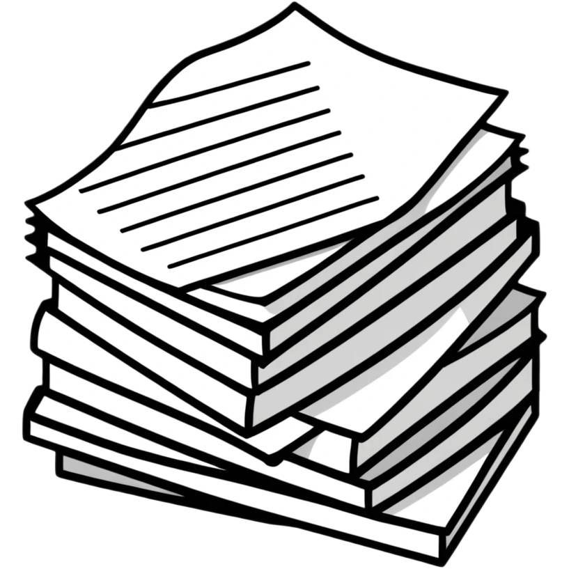 small stack of papers emoji