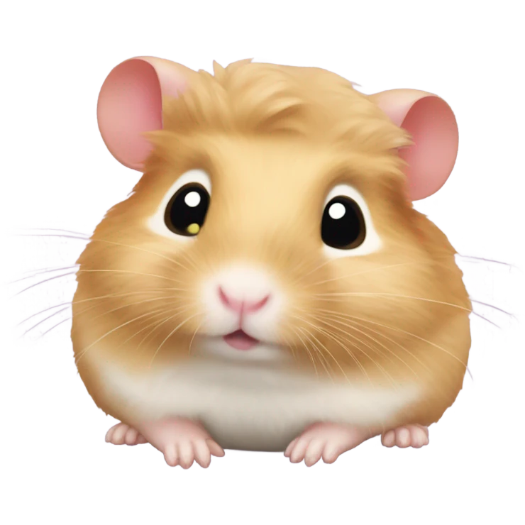 Hamster with a bow emoji