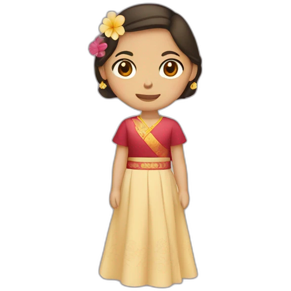 filipina in filipiniana emoji