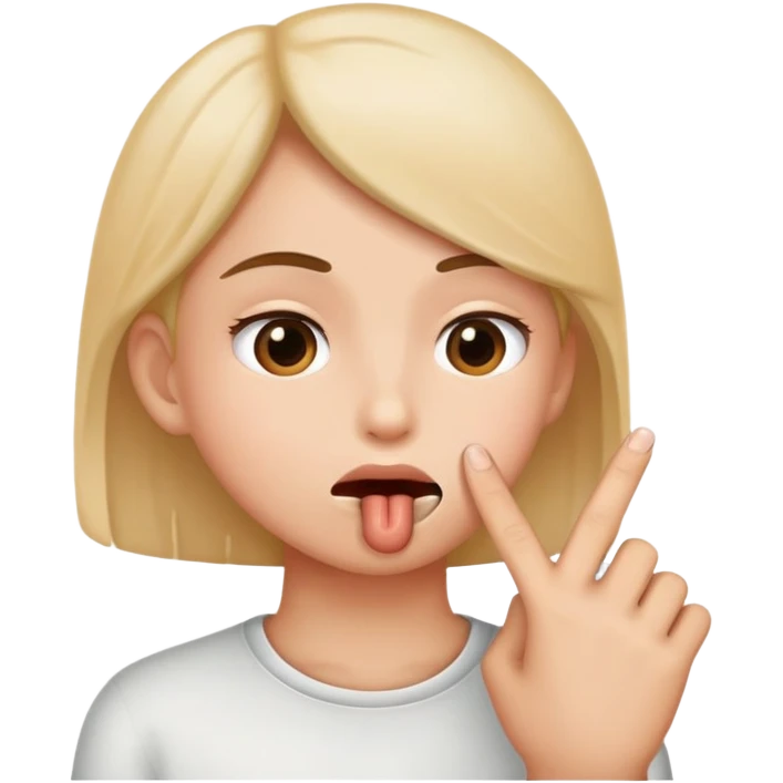 sucking fingers emoji
