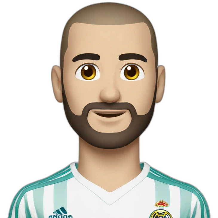 Benzema réalistic emoji