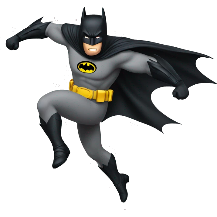 Batman jumping emoji