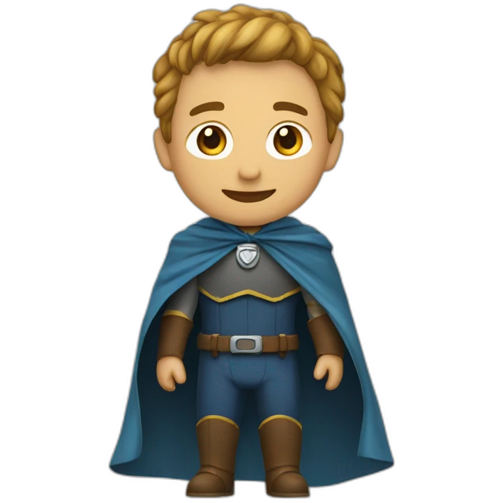 Ein mann mit cape emoji