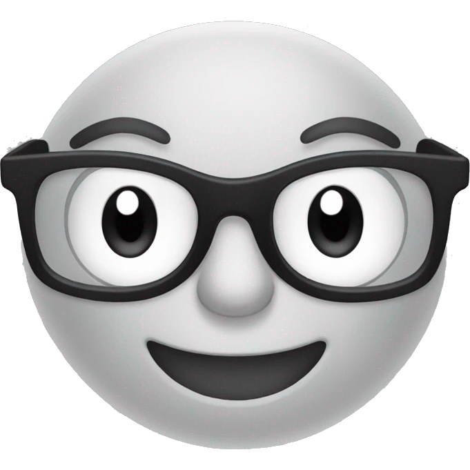 smiley face pulling glasses slightly down on their face  emoji