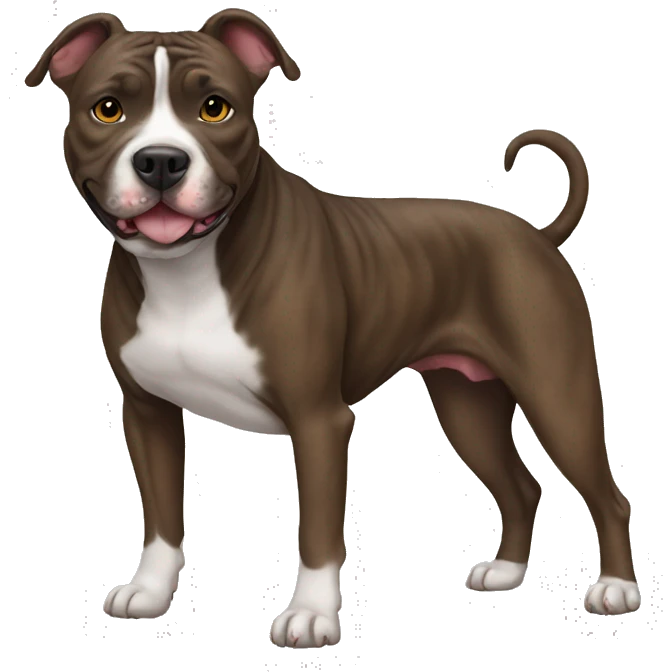Brindle pitbull  emoji