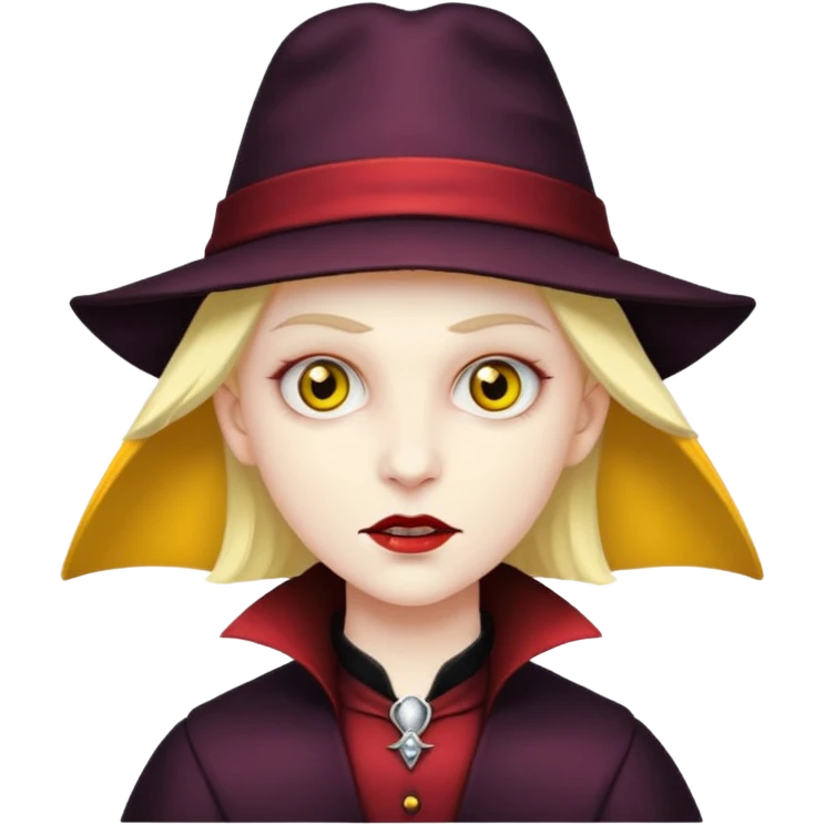 yellow hat vampire emoji