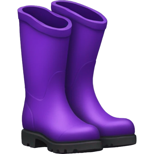 Purple Rain boots  emoji
