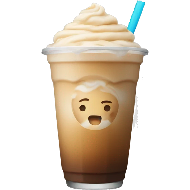 Iced latte emoji