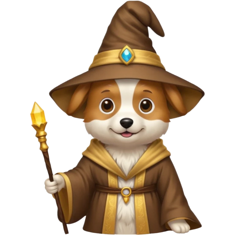 Dog wizard emoji