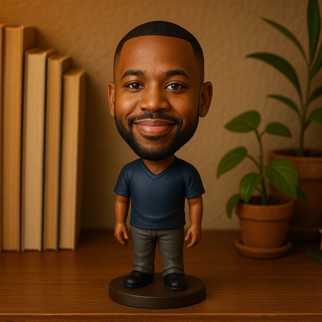 A Bobble head based on this image emoji
