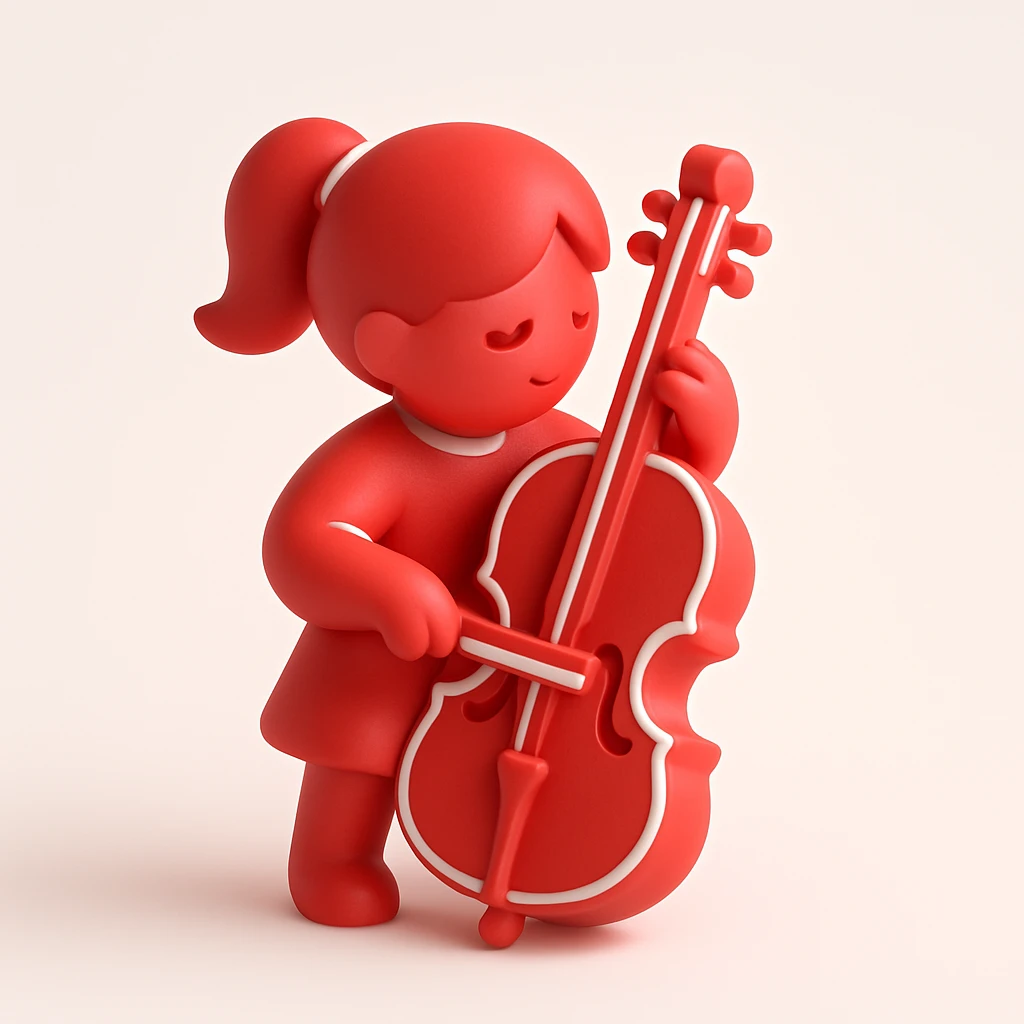 girl playing cello emoji