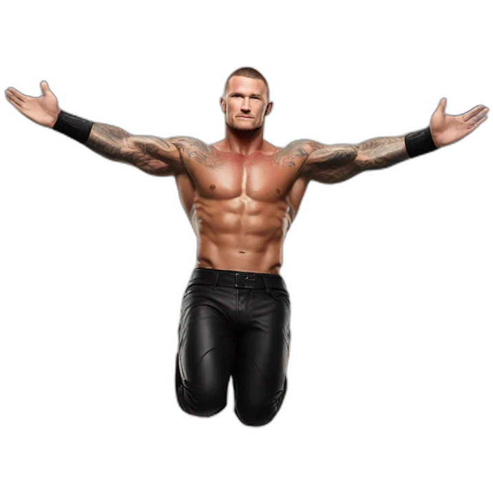 randy orton flying in the sky emoji
