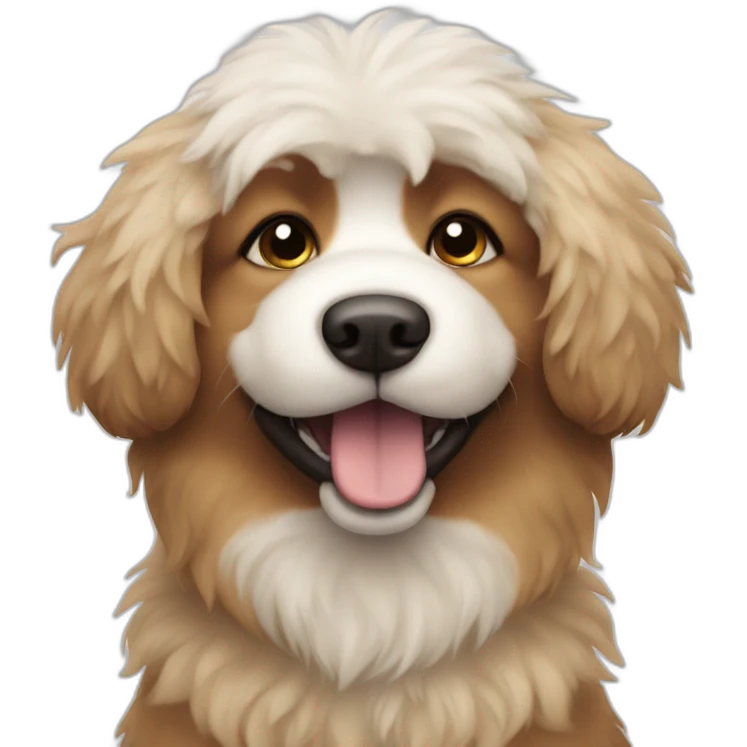 fluffy dog emoji
