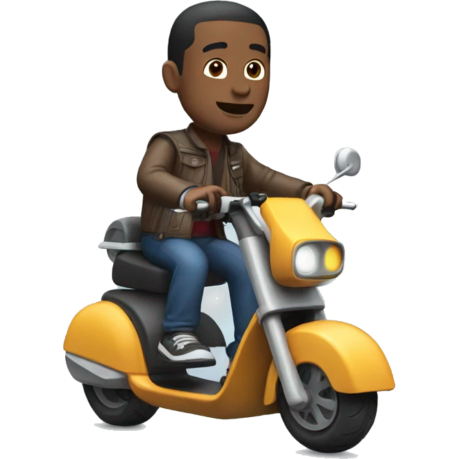 Mike on Escooter  emoji