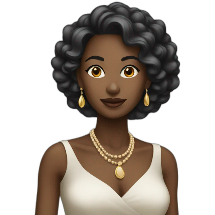 elegant-black-woman emoji