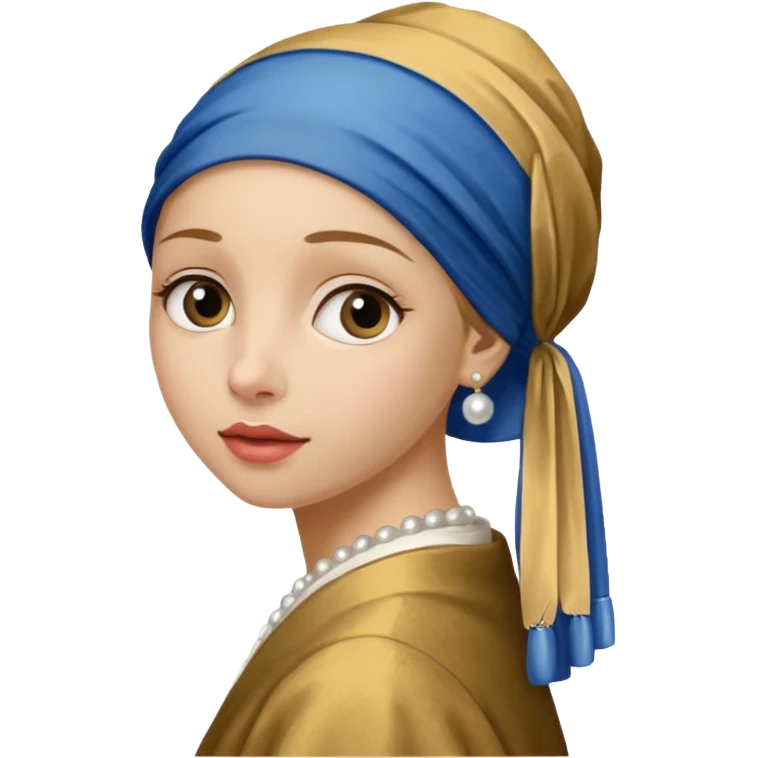 Girl with a Pearl Earring painting emoji