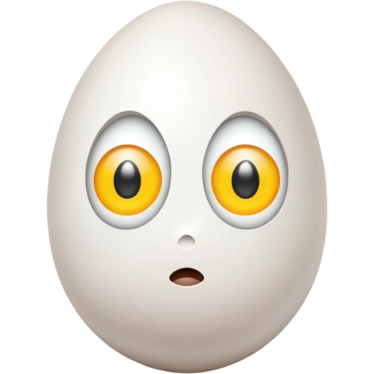 Egg with eyes emoji