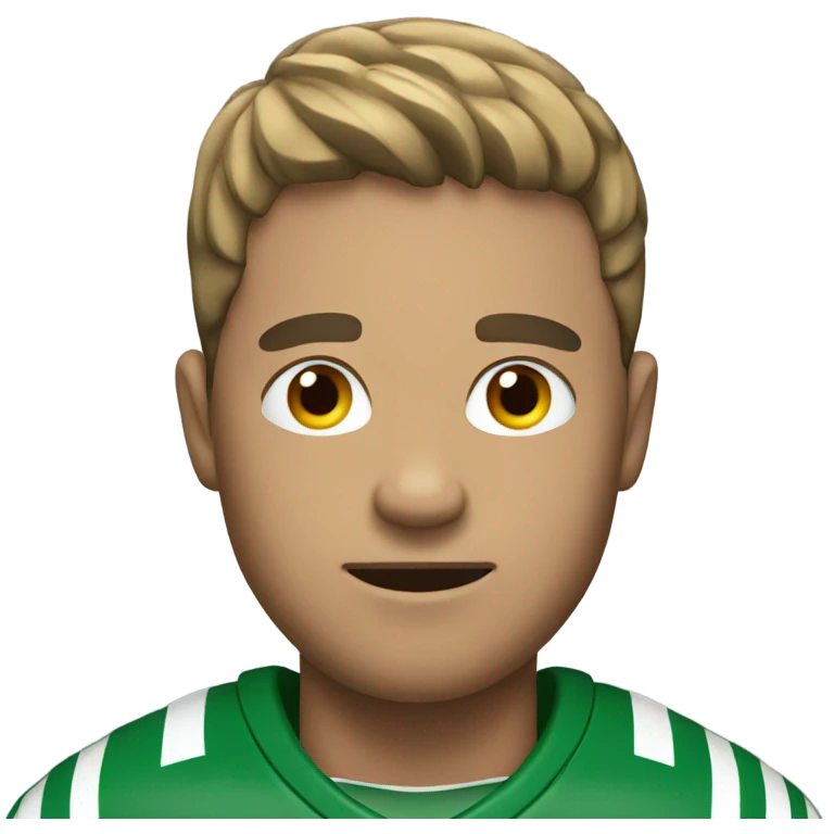 Man with football emoji