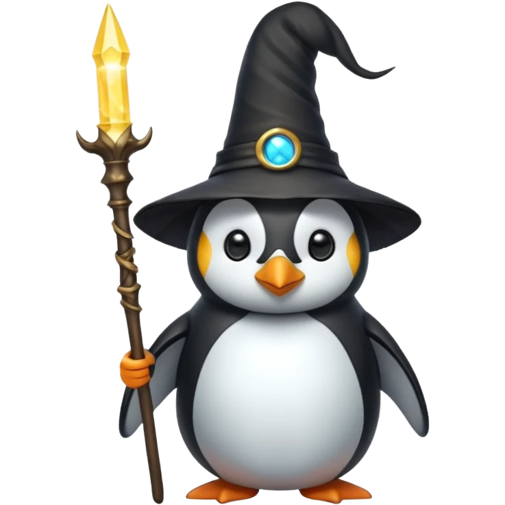 Penguin Wizard emoji
