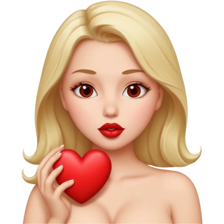 girl big big boobs shape kiss  emoji
