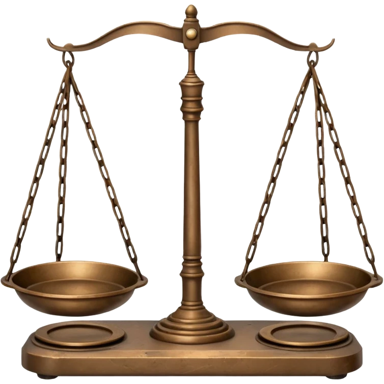 A balance scale. emoji