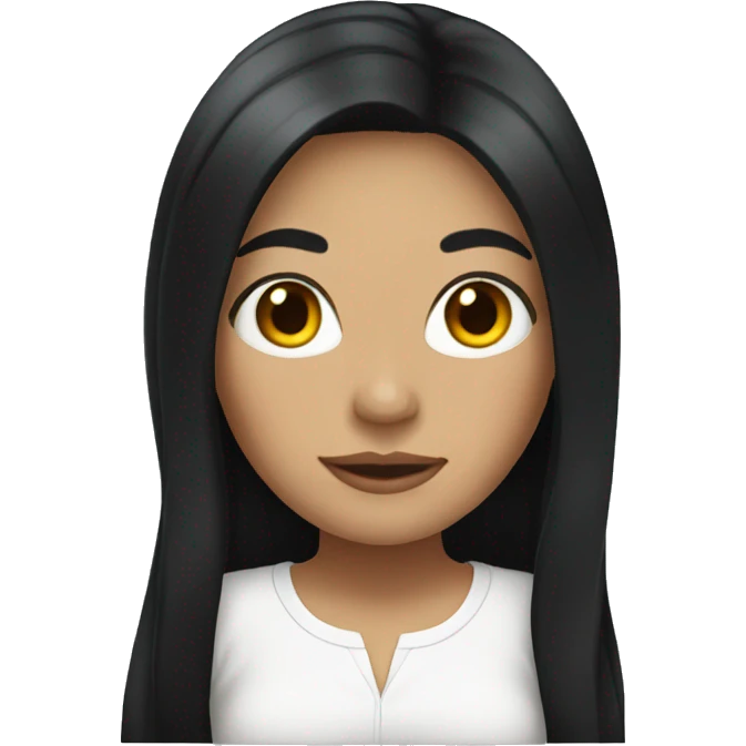 Latina with long  black hair  emoji