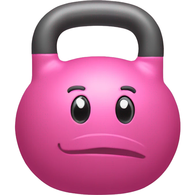 Kettlebell pink emoji