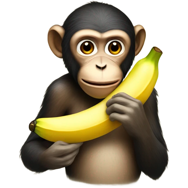 monkey eating banana emoji