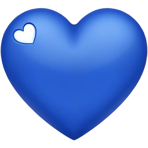 Royal blue heart emoji