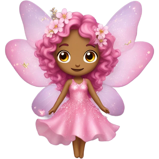 Pink fairy emoji