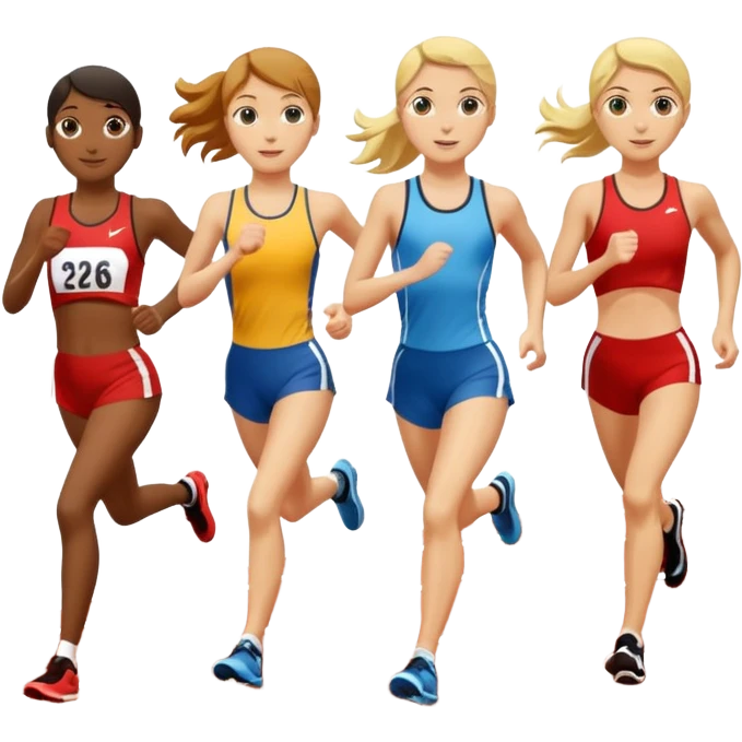 Una pista de atletismo emoji