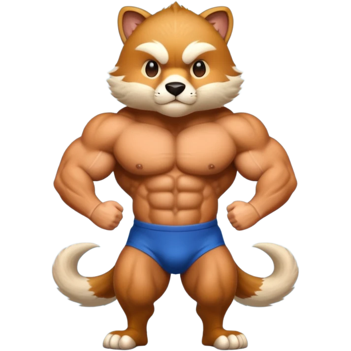 animal with muscle emoji