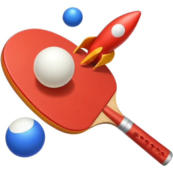 ping pong rocket emoji