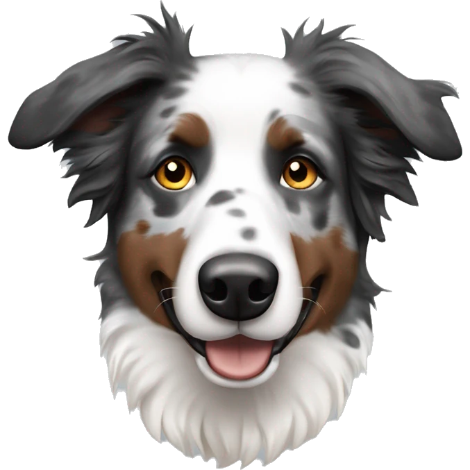 Merle border collie emoji