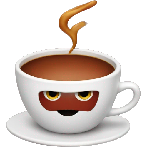 Red coffe emoji