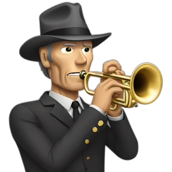 Clint eastwood playing trumpet emoji