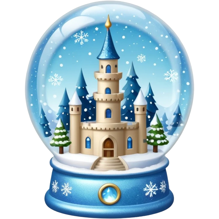 snow-globe, tower inside emoji