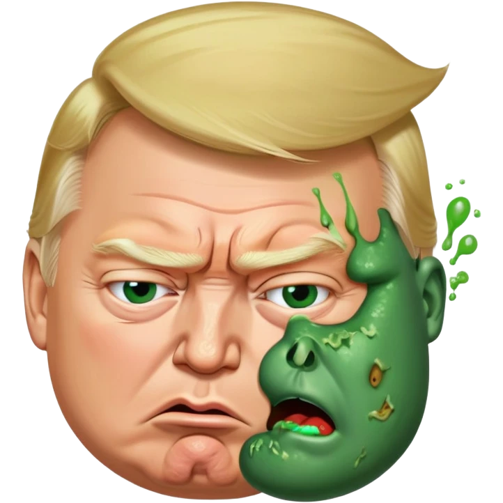 Putin puking on Donald trump emoji