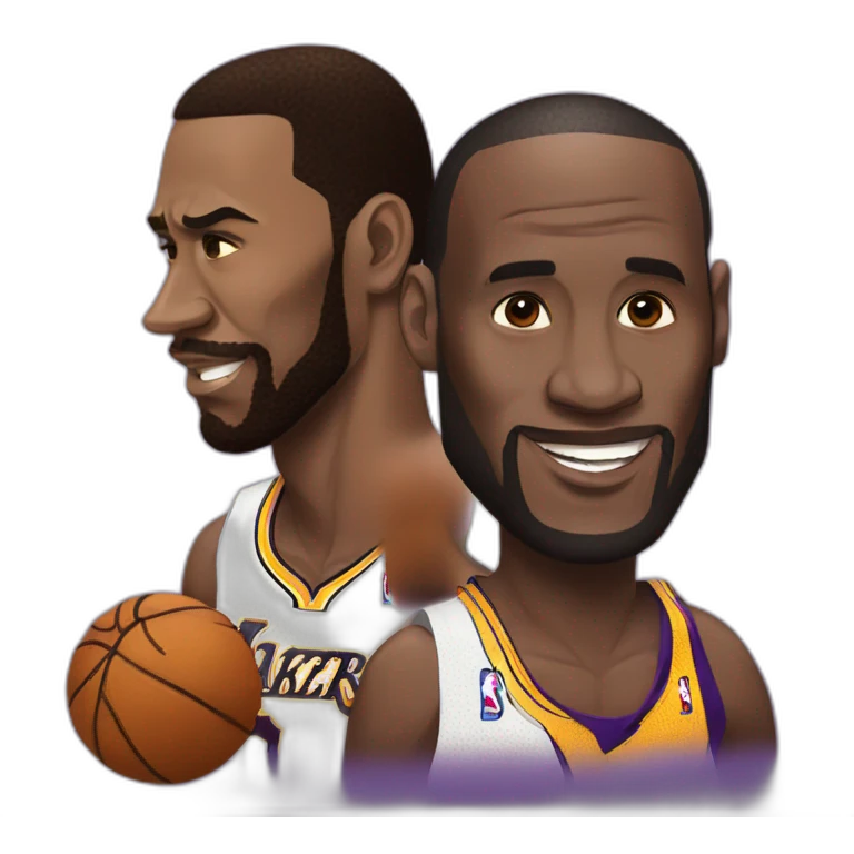 Kobe vs lebron emoji