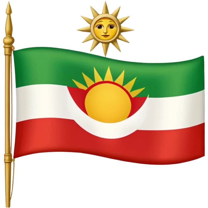 Езидский флаг emoji