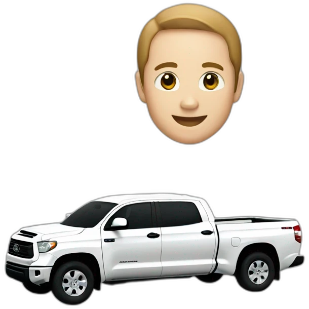 white toyota tundra emoji