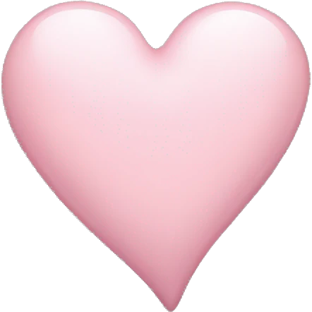 Light pink heart emoji